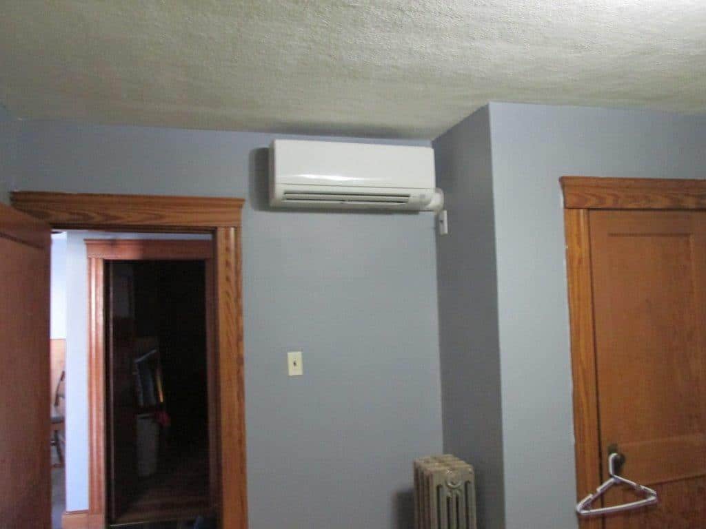 Ductless HVAC units provide zoned heating and cooling in a Somerville MA two-family home