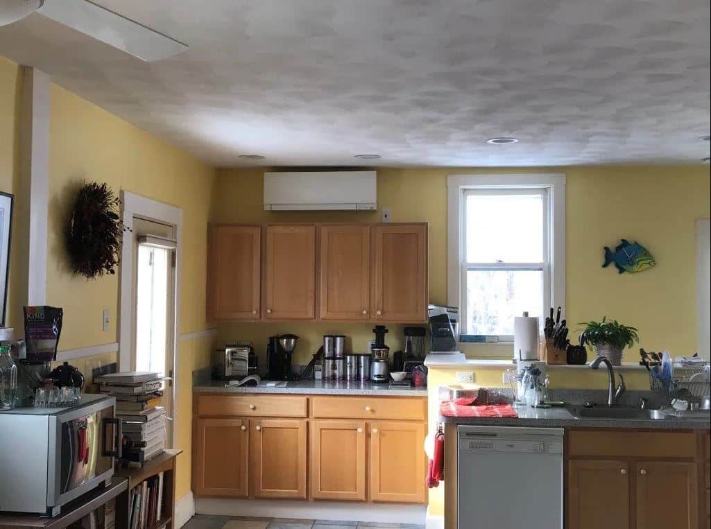 Ductless units offer zoned HVAC in Somerville kitchen