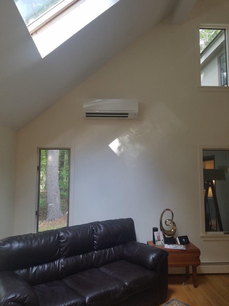 Ductless Unit Installation in a North Andover MA Cape Home 