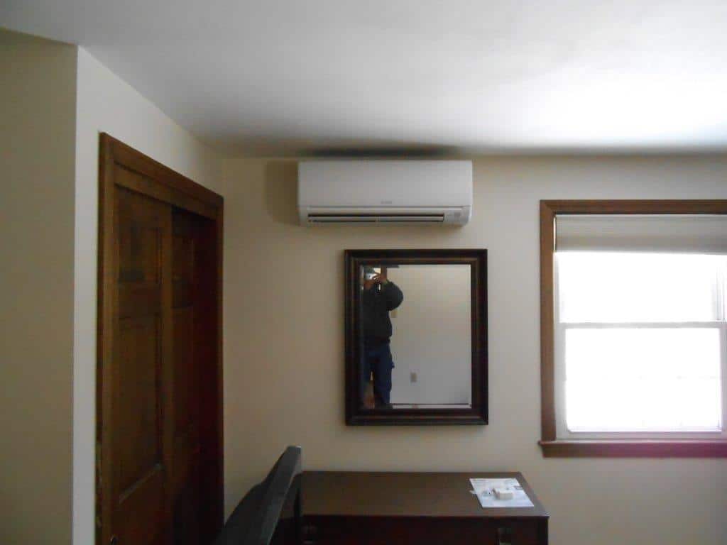 Ductless Unit Installation in an Andover MA Colonial