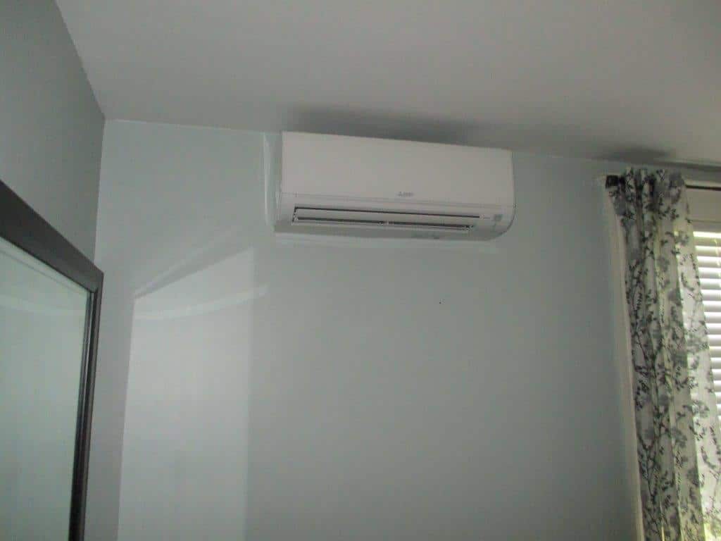 Salem MA Master Bedroom With Ductless HVAC Unit