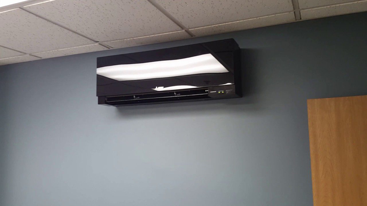 Black Mitsubishi Electric Ductless Indoor Unit