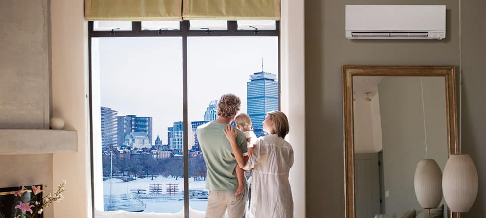 Mitsubishi ductless air conditioning in Massachusetts 