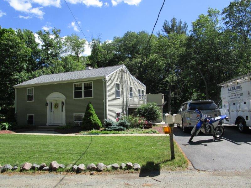 Mini split heating and cooling system for Middleton, MA, two-family home.