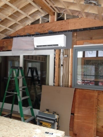 Addition to Carlisle, MA home receives Mitsubishi ductless HVAC