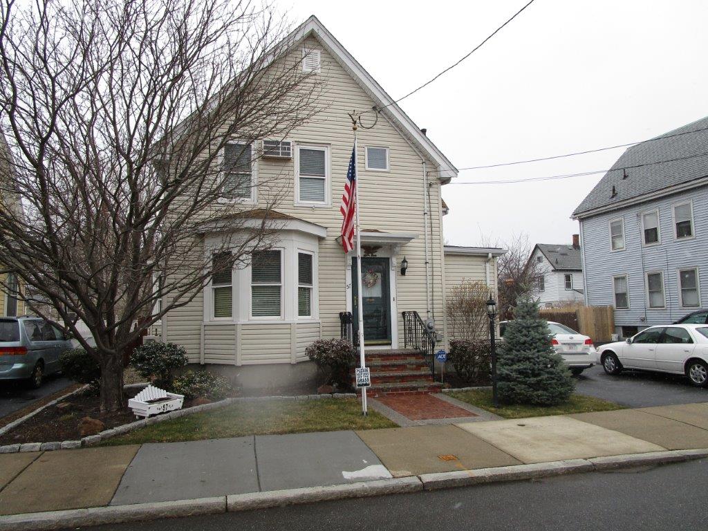 Mitsubishi ductless HVAC installation in Malden, MA colonial 