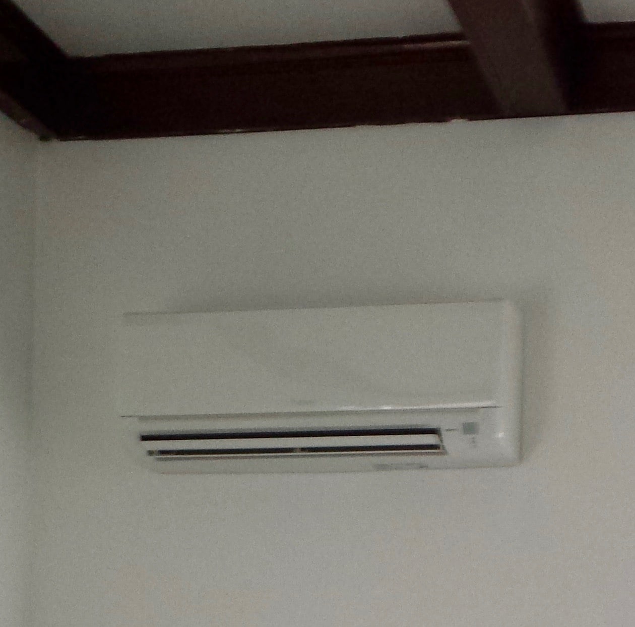 Indoor example of ductless wall AC unit.