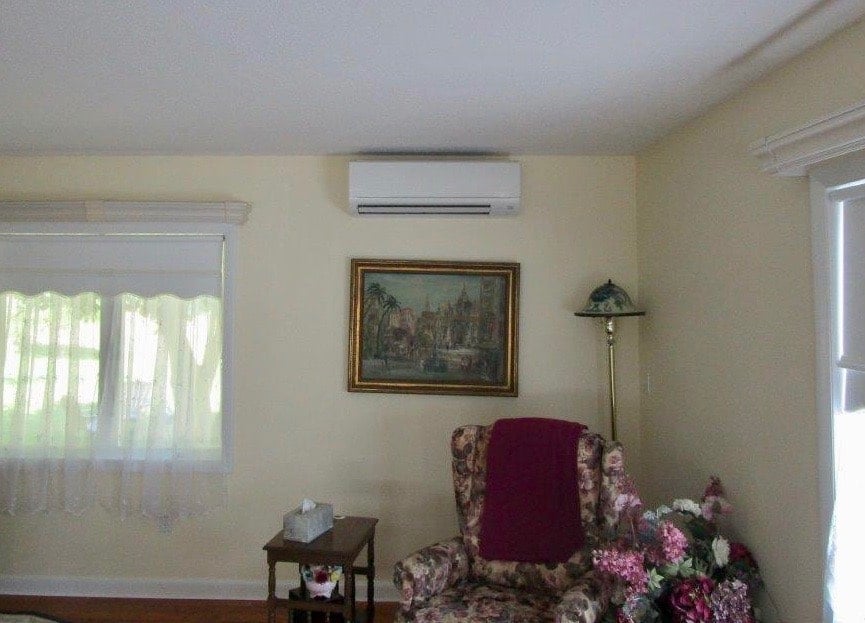 Ductless wall AC installed in North Andover home.