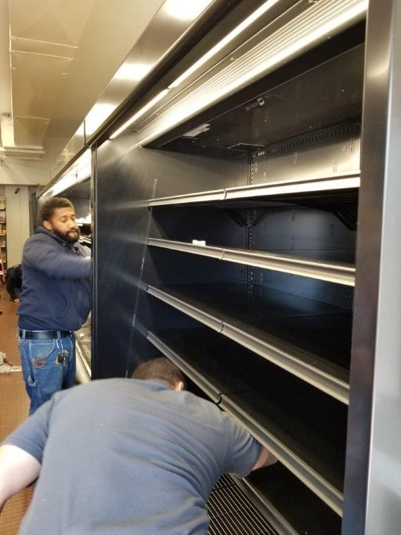 High efficiency Zero Zoned refrigeration cases installed in Cambridge, MA store.