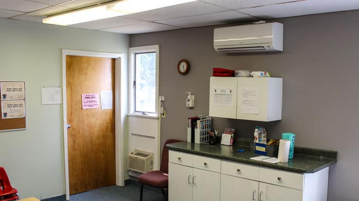 1 of the 23 ductless zones in the building