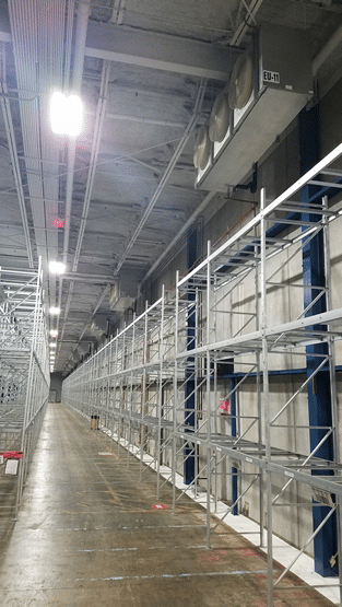 Massive walk-in cooler commercial refrigeration installation in MA.