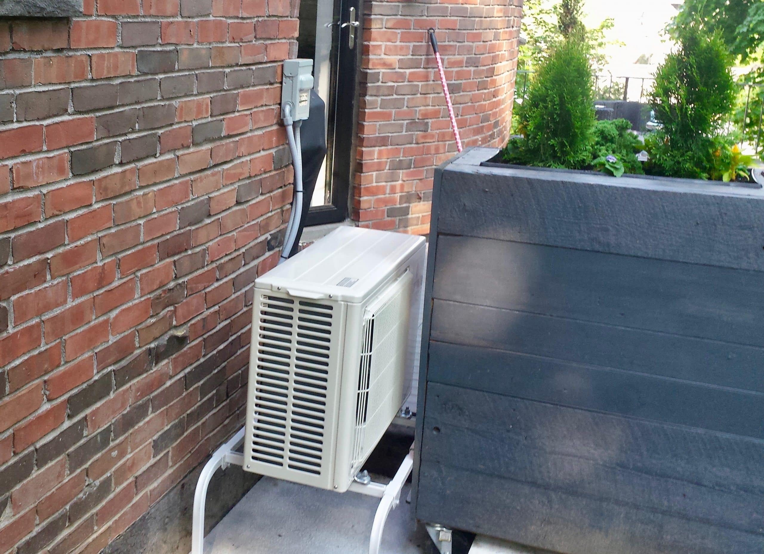 Mitsubishi ductless HVAC unit in Quincy, MA