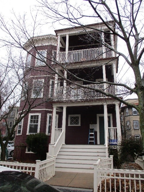 Multi-family home in Cambridge gets Mitsubishi ductless Hyper-Heating installed for year-round comfort.