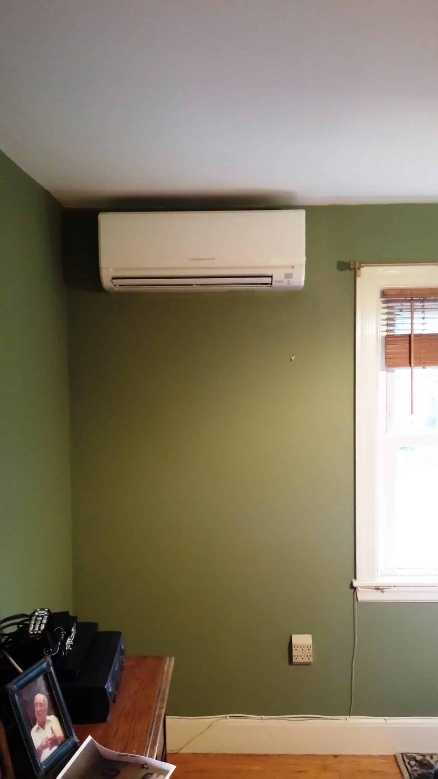 Example of an indoor ductless wall AC.