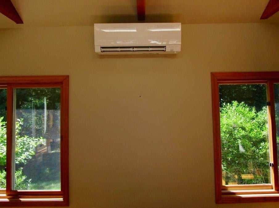 Indoor ductless heating and cooling unit in Marblehead, MA