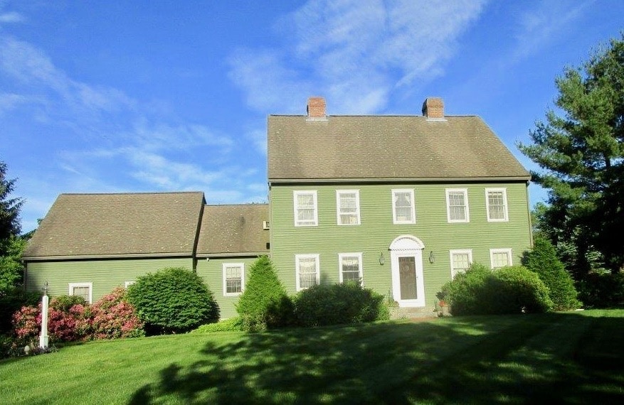 Newbury colonial home gets two-zoned Mitsubishi ductless air conditioning.