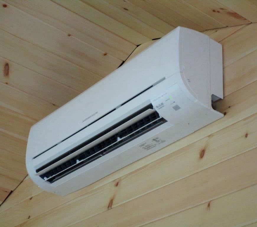 Example of indoor ductless AC in Reading, MA.