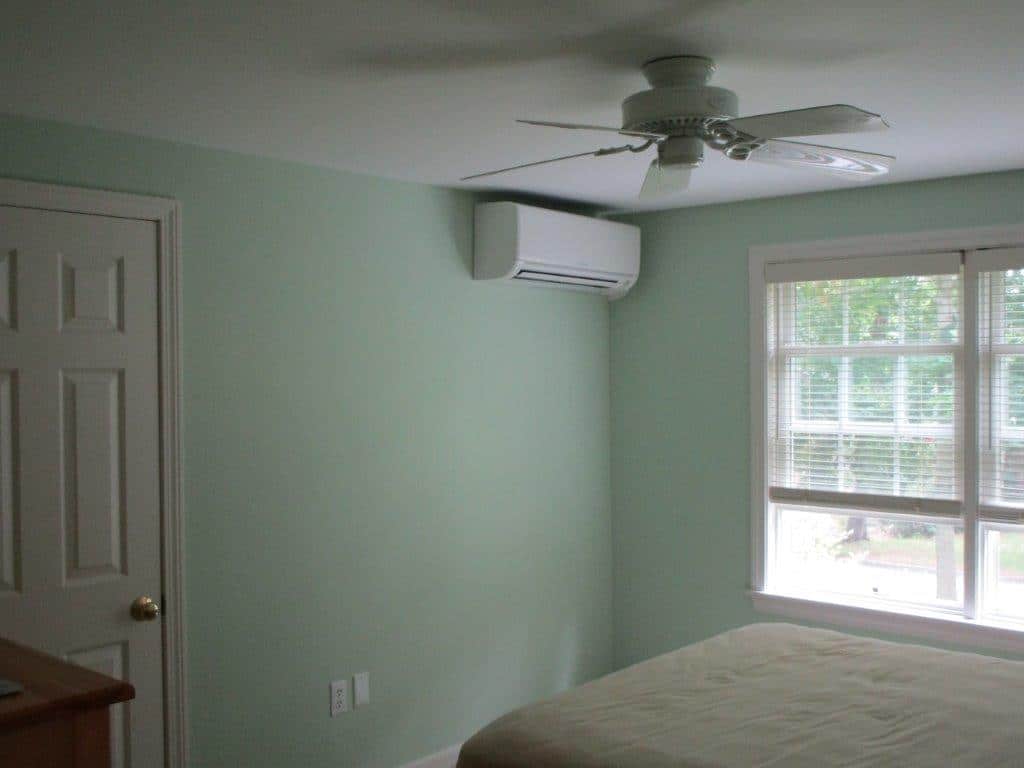 Example of indoor ductless wall AC in Eastham, MA.