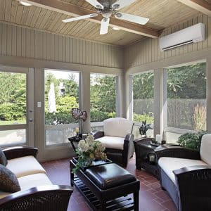 Turning a Sunroom into an All-Season Room with a Ductless Mini-Split