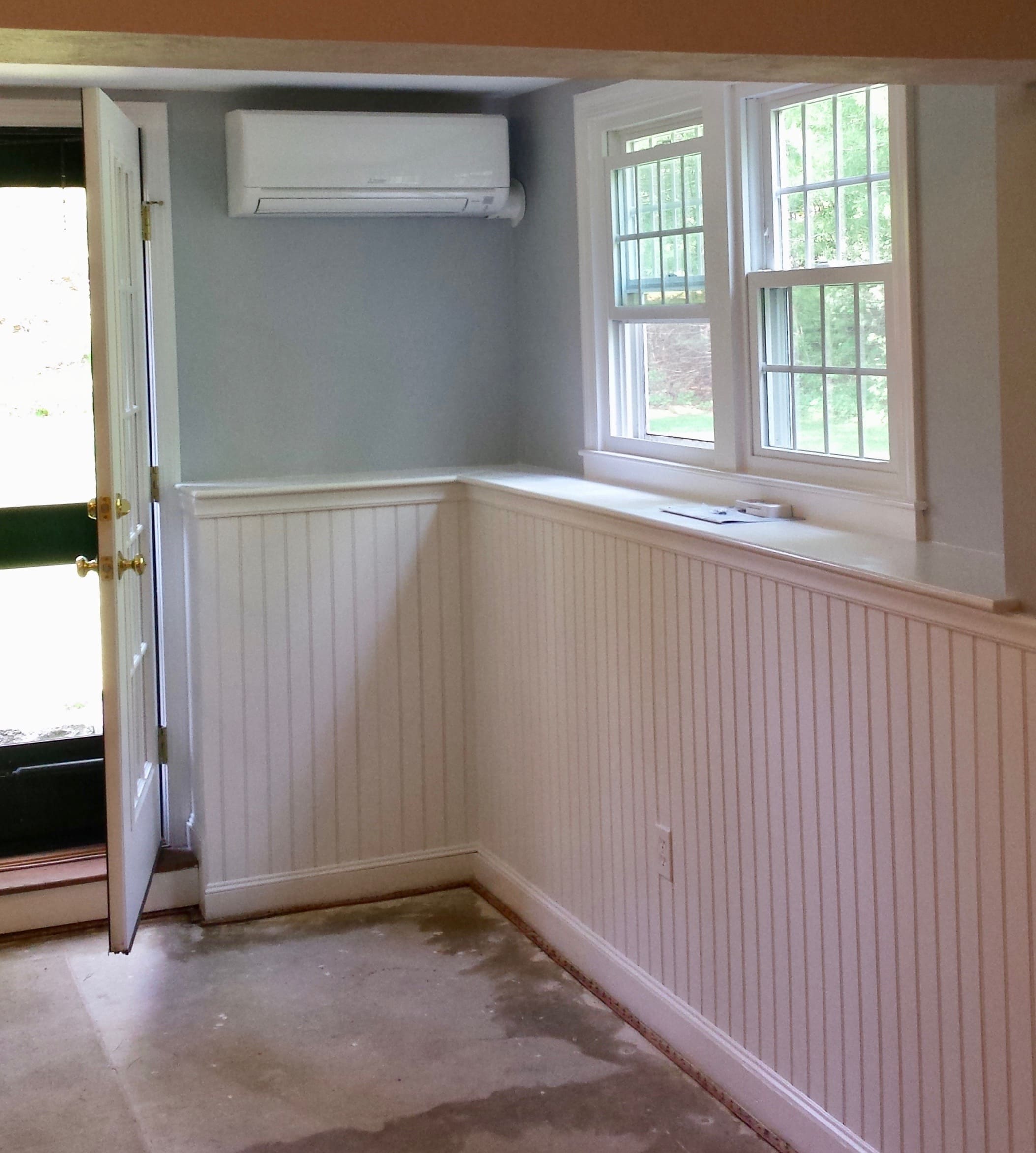 Indoor wall AC for Duxbury, MA.