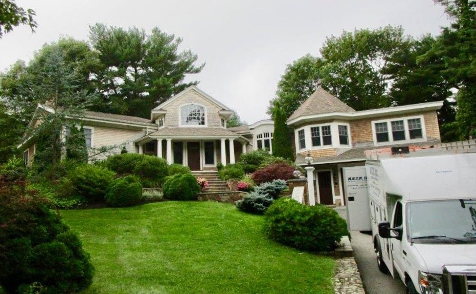 Beautiful ranch home gets a new ductless heating and cooling system installed for year-round comfort.