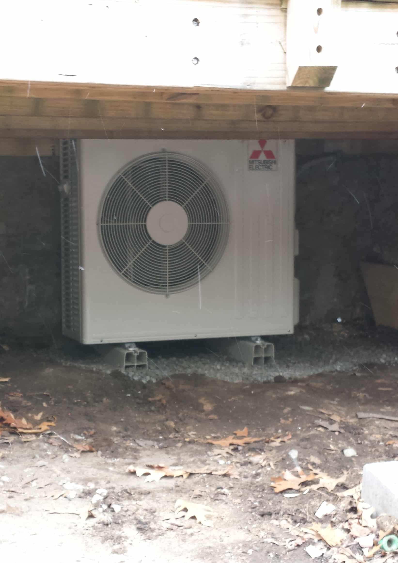 Mitsubishi Ductless System Outdoor Unit in Boston, MA