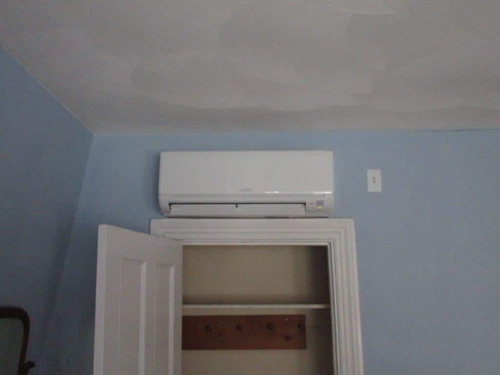 Example of indoor ductless unit in Somerville home.