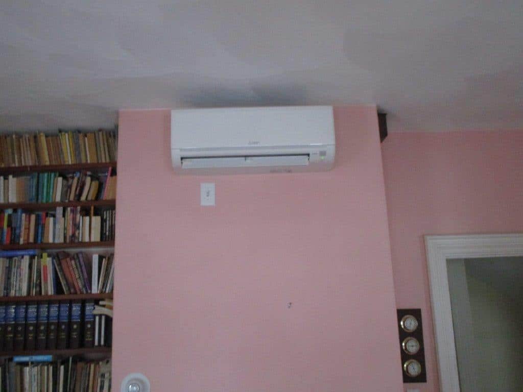 Efficient heating and cooling system from NETR with Mitsubishi ductless.