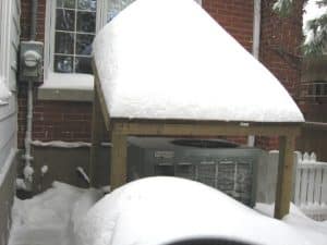 Protect Your Outdoor Heat Pump from Heavy New England Snow Storms