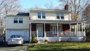 Mitsubishi Ductless Heat Pump in Colonial Master Bedroom