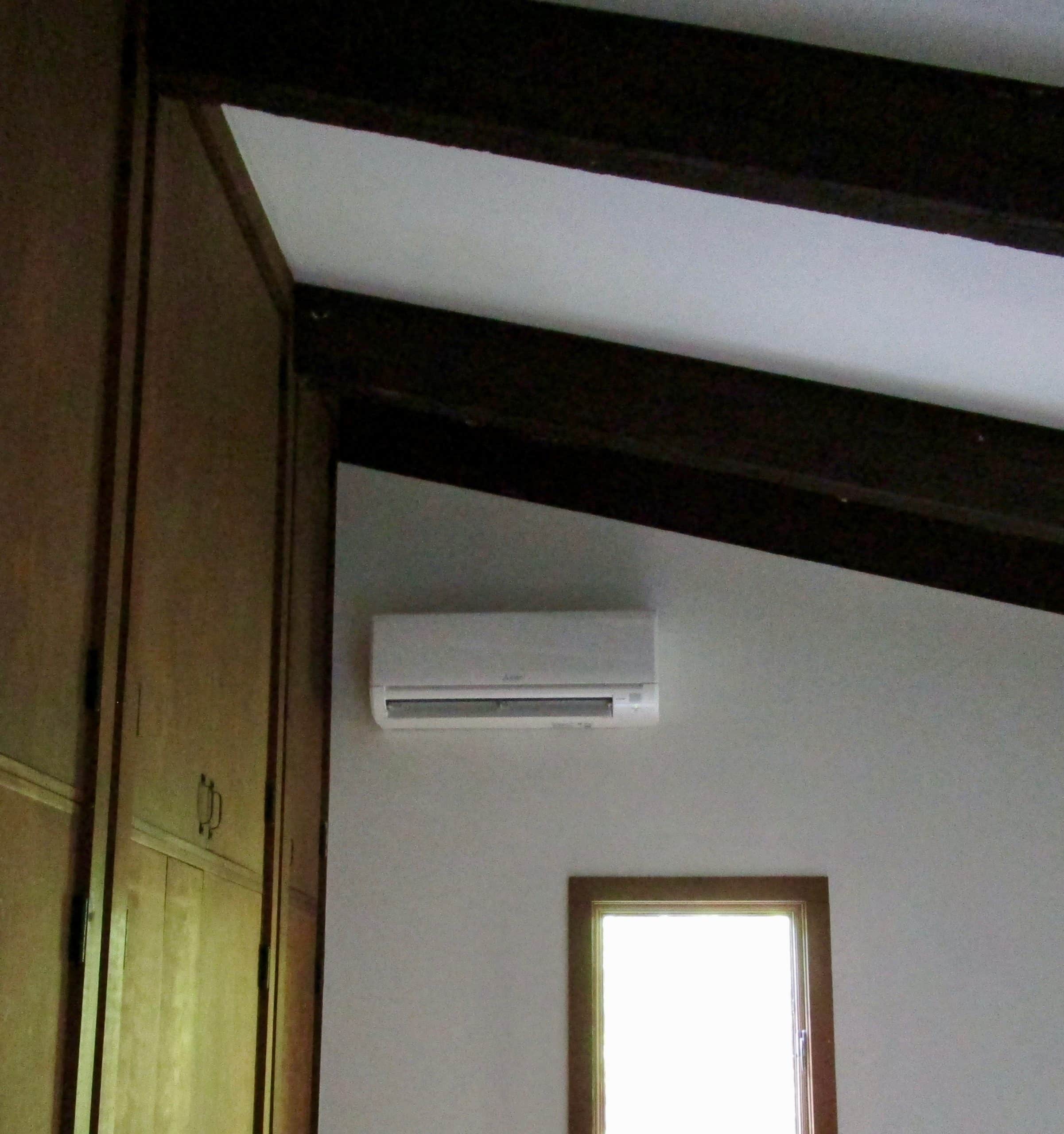 Example of indoor ductless wall AC unit in Lexington home.