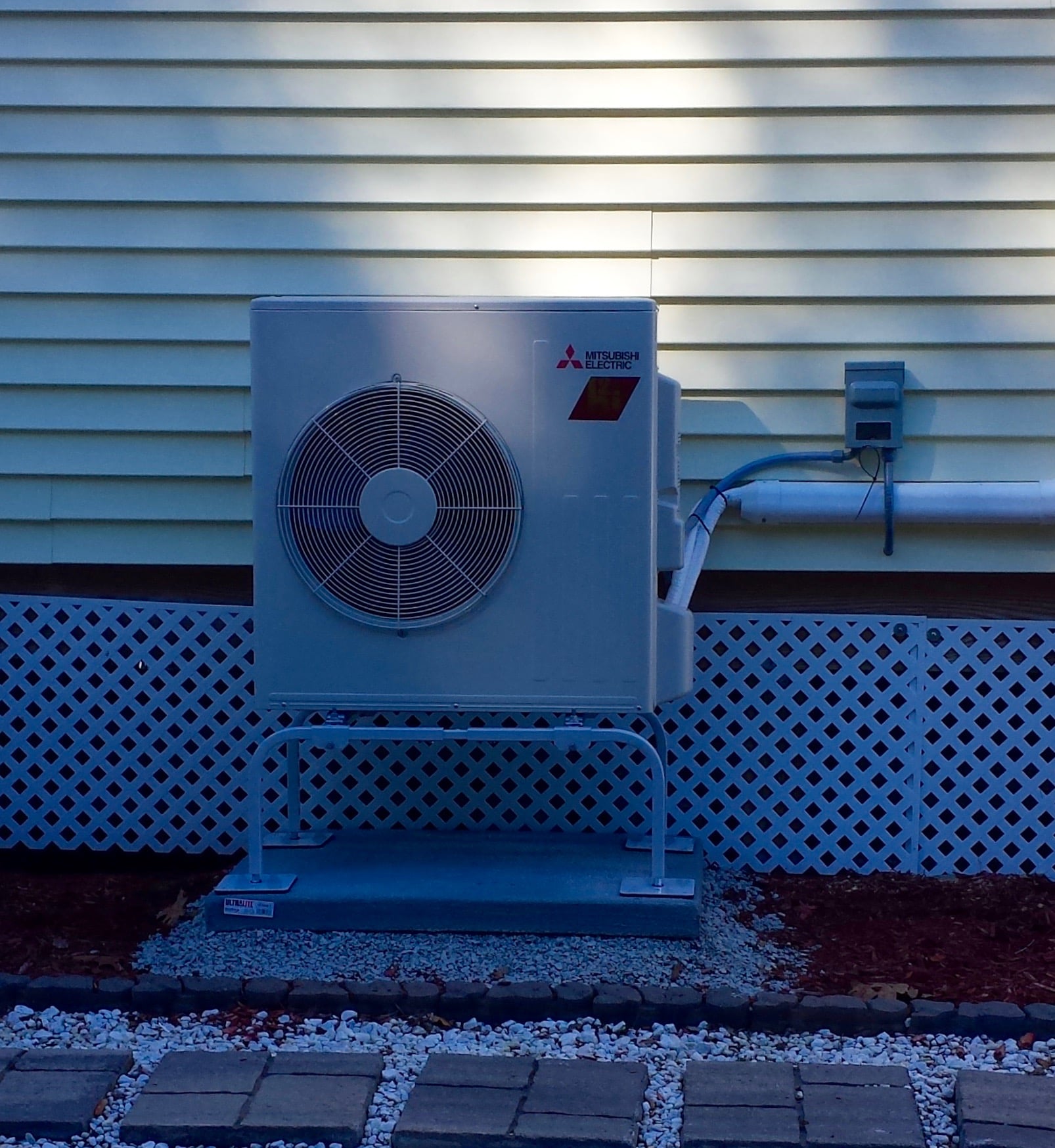 Electric Heat Pump for Ductless HVAC Installation in Woburn, MA