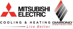 Mitsubishi ductless in Woburn, MA.