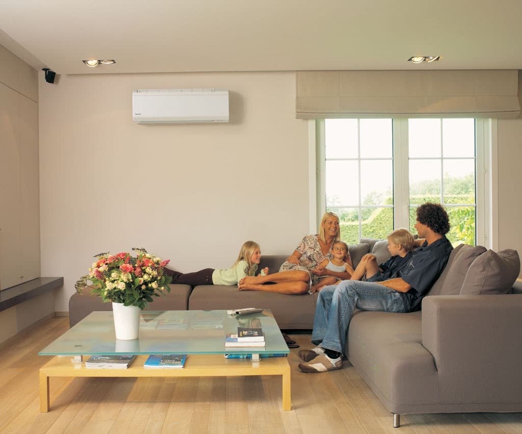 Mitsubishi ductless air conditioning in Boston.