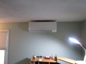 Mitsubishi ductless unit in Revere, MA home office