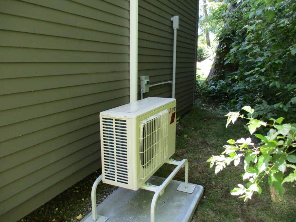 Wenham, MA Home Office Renovation with Ductless HVAC Installation