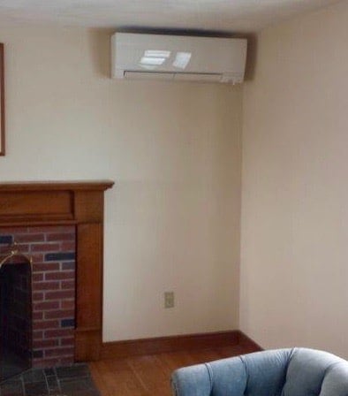 Ductless air conditioning wall-mounted unit in Winchester, MA