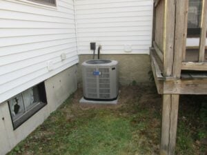 The second outdoor air handler installed for this American Standard AC replacement installation. 