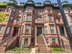 Brownstone condo in Boston’s South End gets Mitsubishi Electric ductless heat pump and AC system installed. 