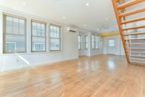 Example of indoor Mitsubishi Electric air conditioner installed in Somerville condo. 