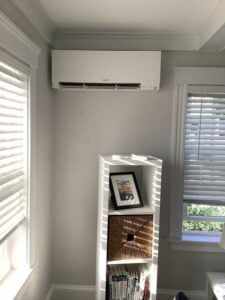 One of the ductless mini-split units installed in this Winchester home!