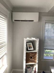 One of the ductless mini-split units installed in this Winchester home! 