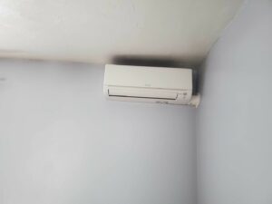 Another example of a Mitsubishi Electric ductless wall-mounted unit.